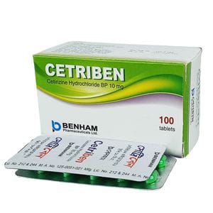 Tablet Cetriben 10mg (100pcs)